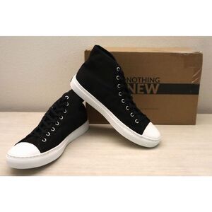 Nothing New HGH-W Women's Sz 9W Black/White Classic High Top Sneakers Shoes
